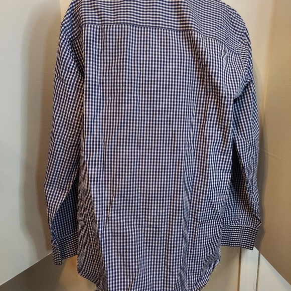 KENNETH COLE Men’s Blue Plaid Regular Fit Button Down Long Sleeve Shirt … - Picture 5 of 6
